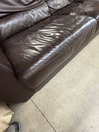 71"W 2-Seater Leather Couch