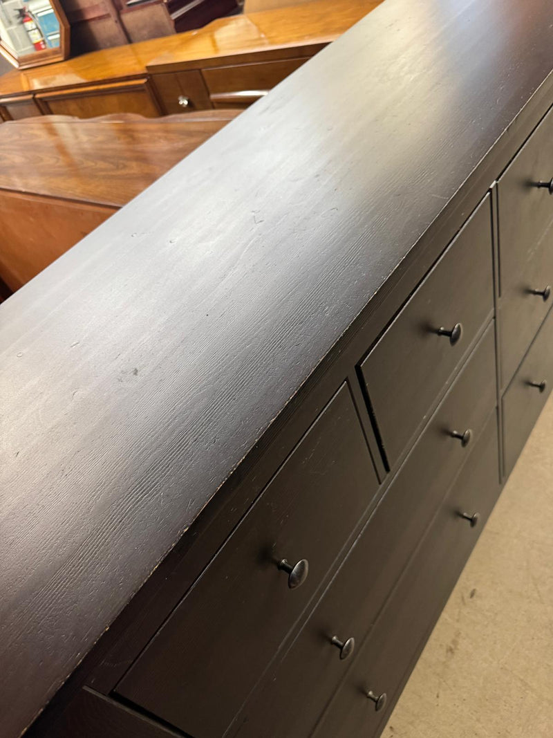 64"W 8-Drawer Wooden Dresser