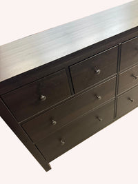 64"W 8-Drawer Wooden Dresser