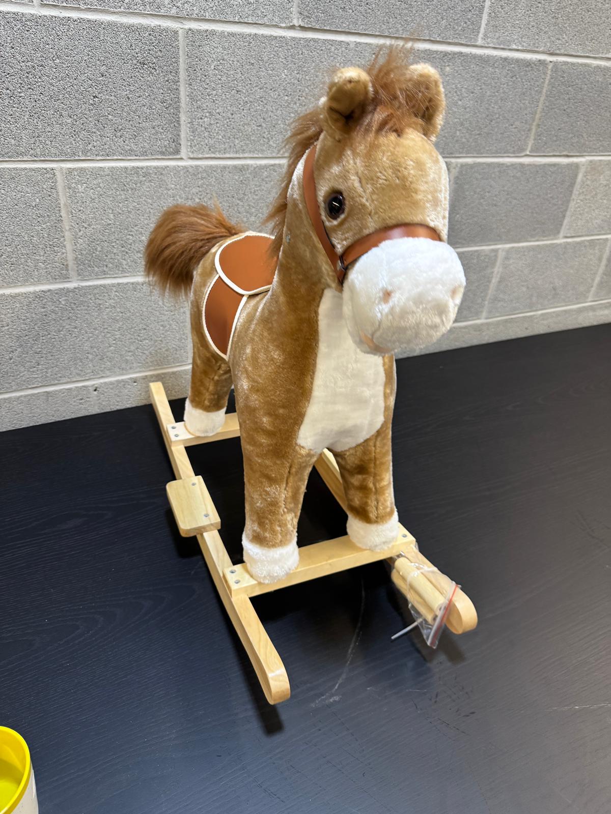 12.5"W Brown Toy Horse