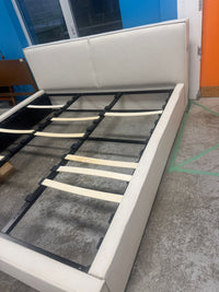 95"W Upholstered Bed Frame With USB Charging Ports
