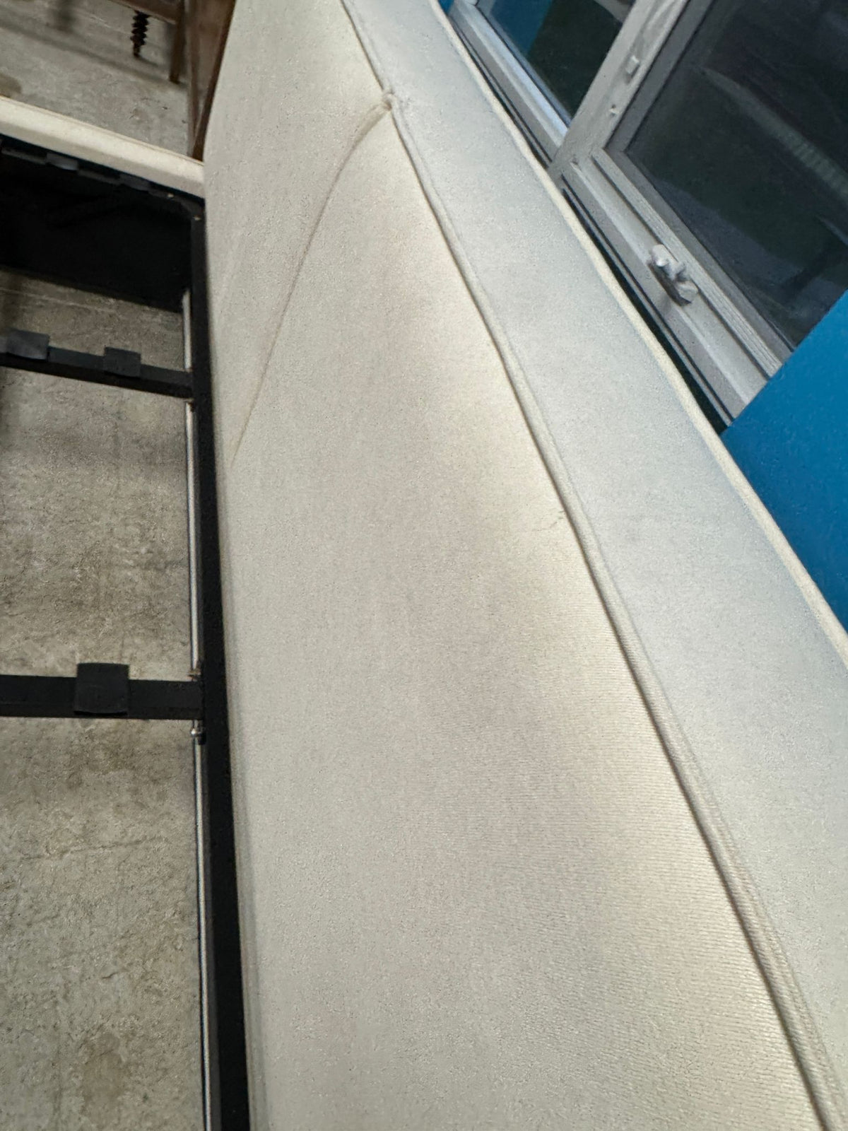 95"W Upholstered Bed Frame With USB Charging Ports