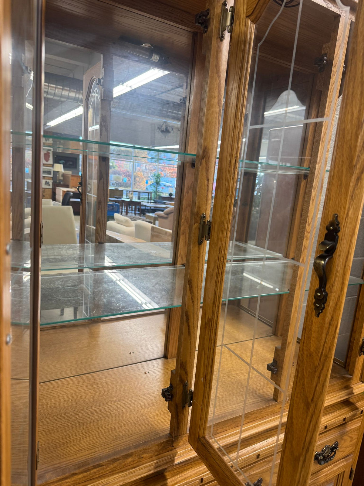 48"W Wooden Buffet/Hutch