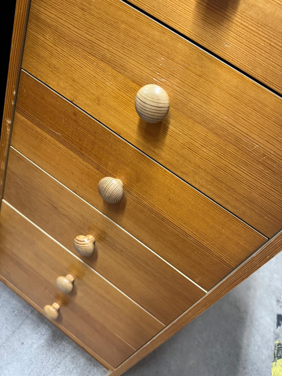 16" X 16" W 6-Drawer Wooden Dresser