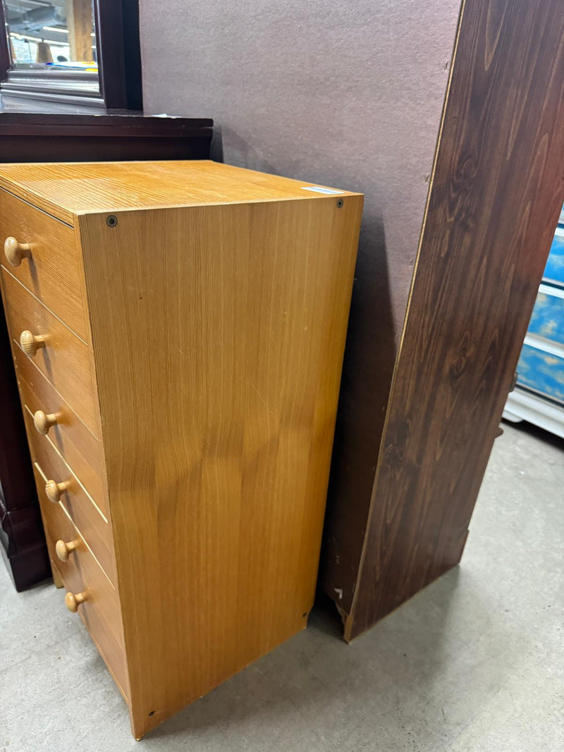 16" X 16" W 6-Drawer Wooden Dresser