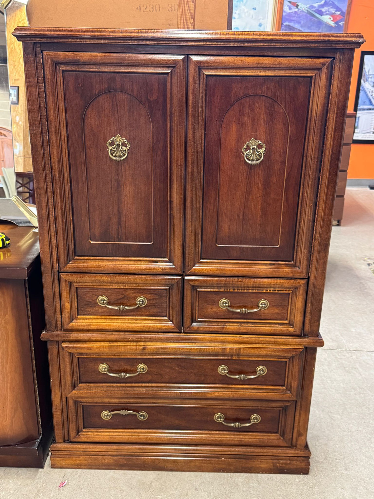 37"Wood Antique Armoires