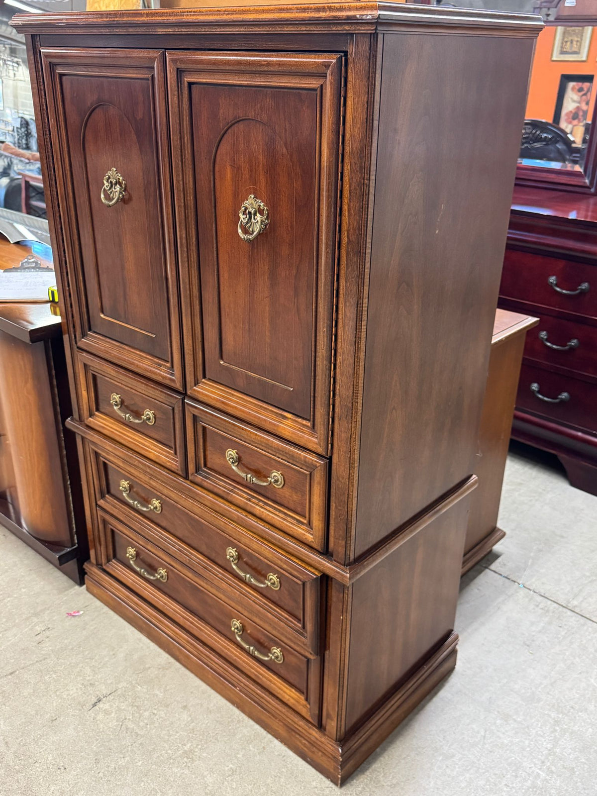37"Wood Antique Armoires