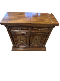 35.5"W Wooden Dresser With Extendable Top