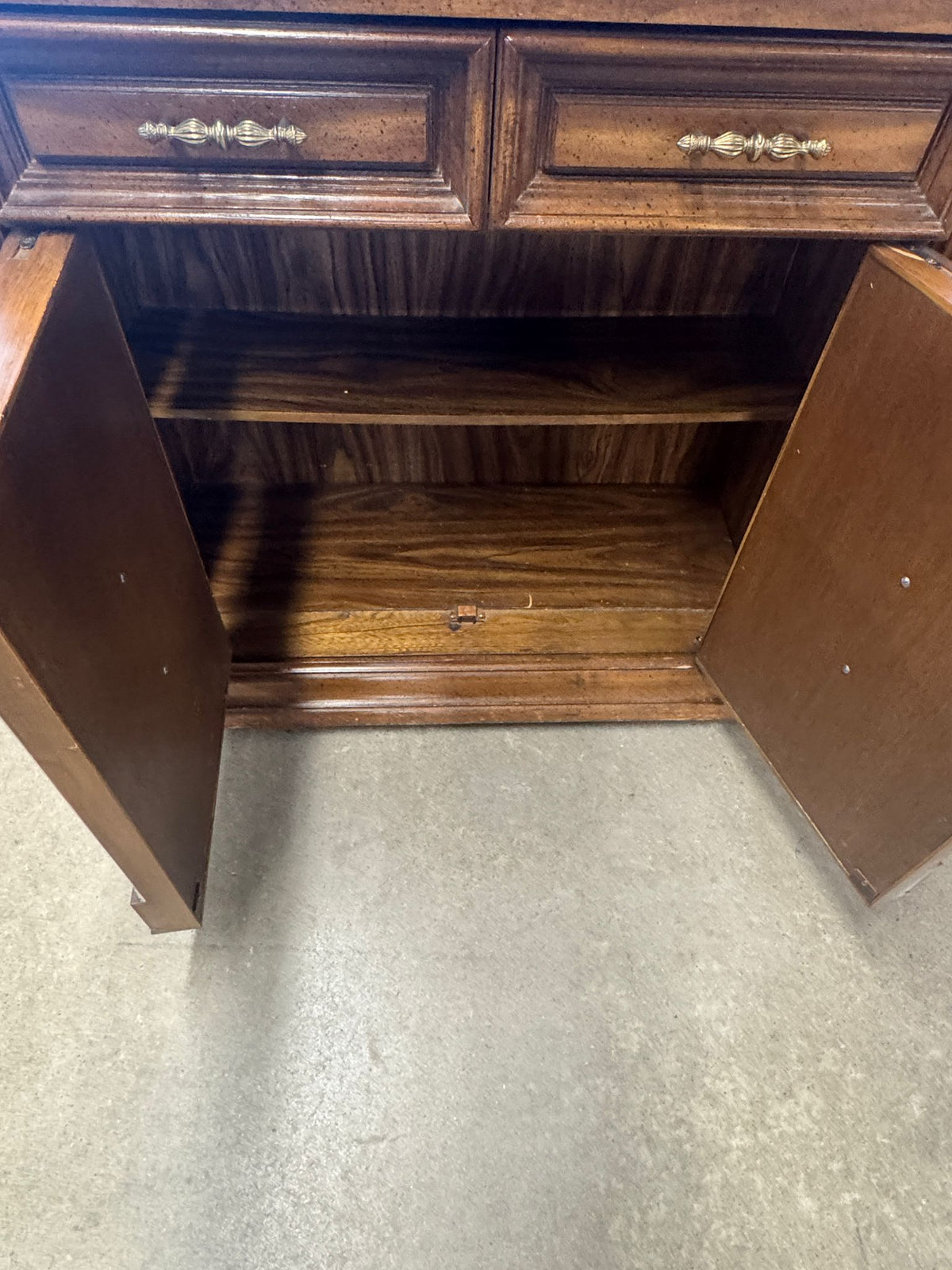 35.5"W Wooden Dresser With Extendable Top