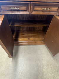 35.5"W Wooden Dresser With Extendable Top