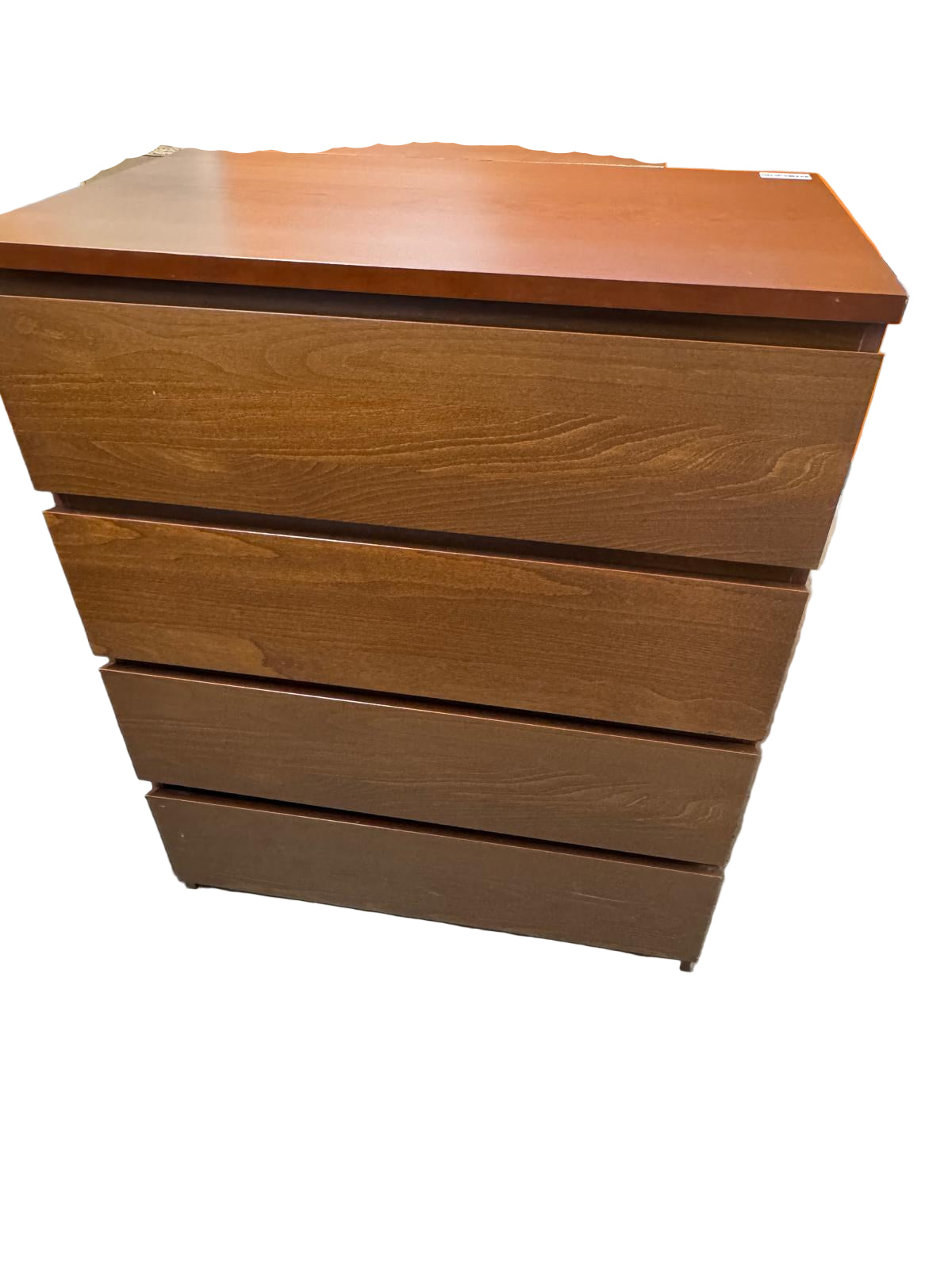 32"W Wooden 4-Drawer Dresser