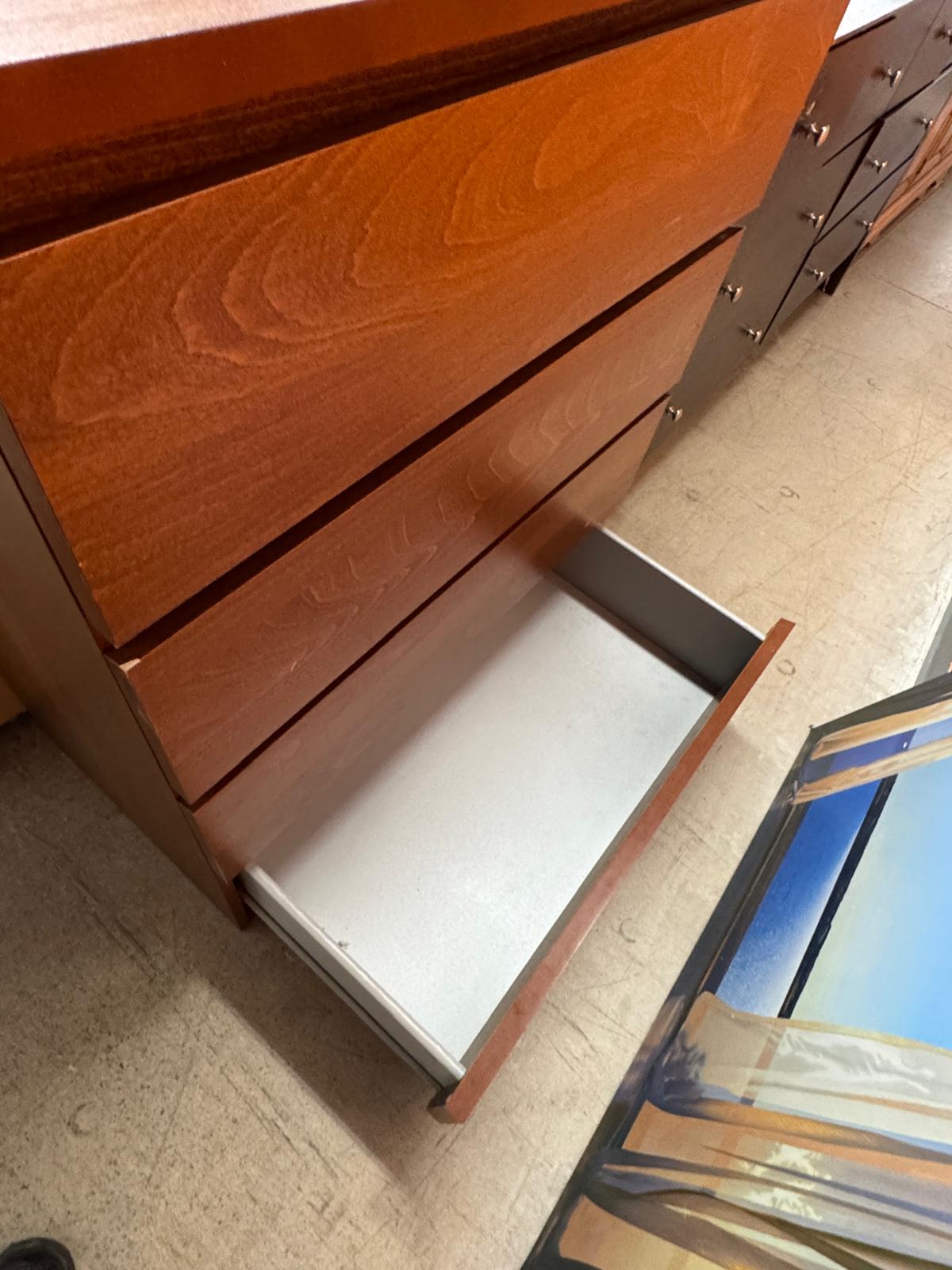 32"W Wooden 4-Drawer Dresser