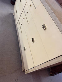 60"W 9-Drawer Wooden Cream Dresser