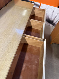 60"W 9-Drawer Wooden Cream Dresser