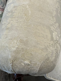 85"W White 3-Seater Couch