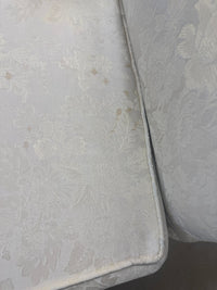 85"W White 3-Seater Couch