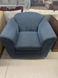 38.5"W Blue Armchair