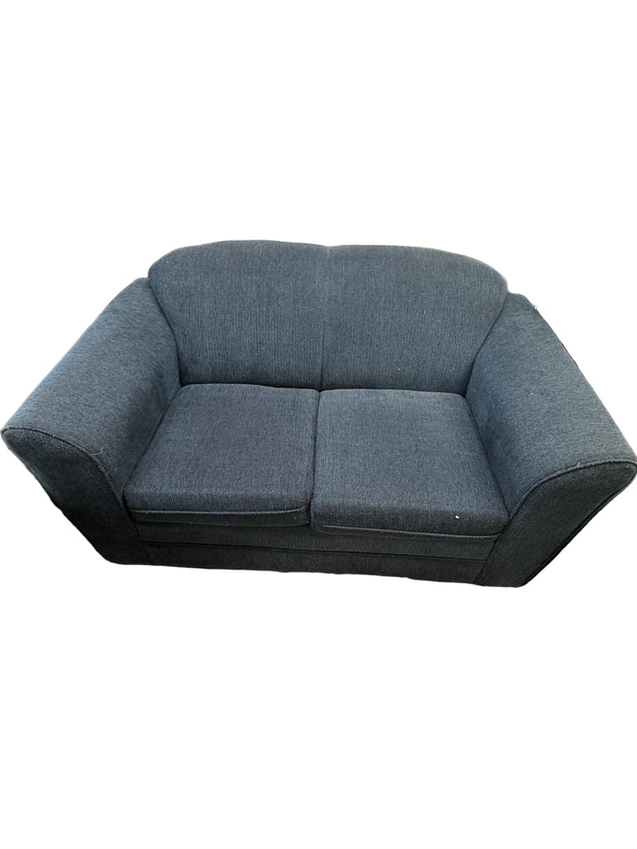 61"W 2-Seater Blue couch