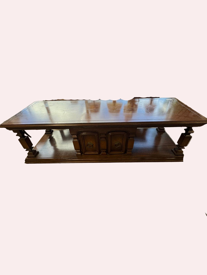 61.5"W Wood Coffee Table