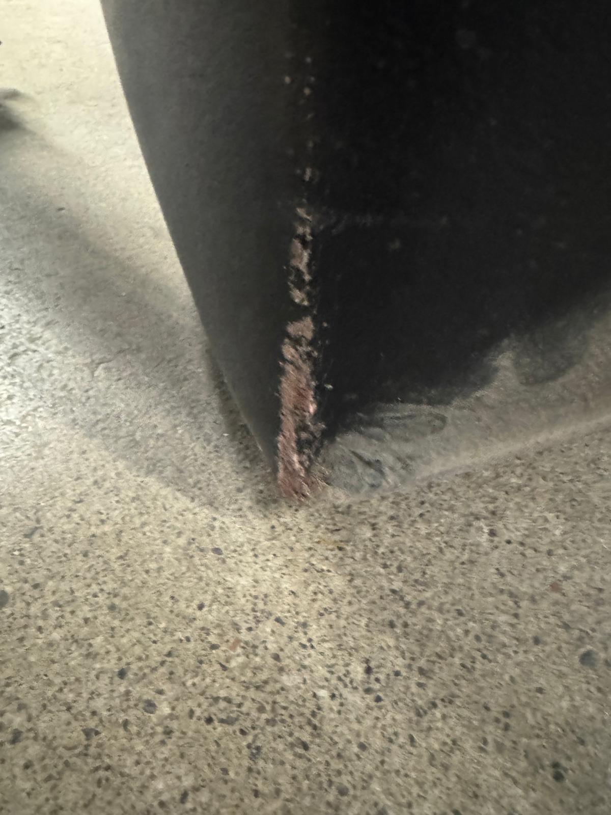 80.5"W Black Leather 3-Seater Couch