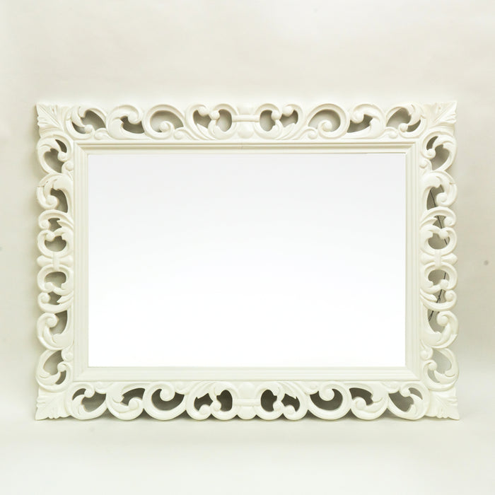Rectangle Wall Mirror - White Frame