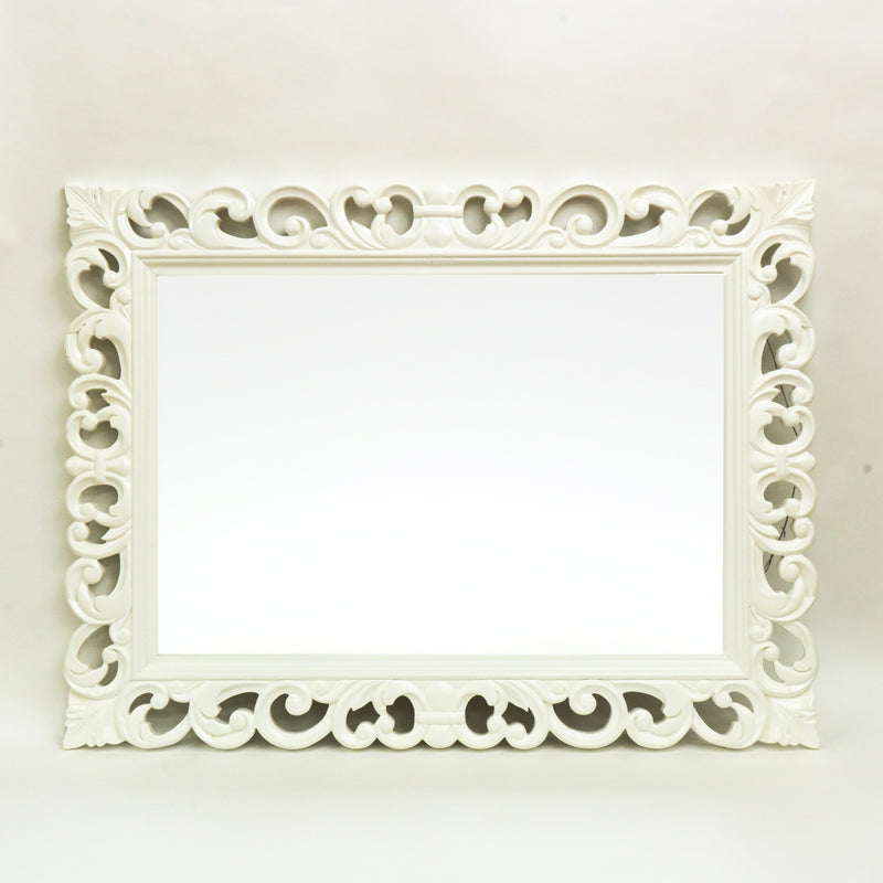 Rectangle Wall Mirror - White Frame