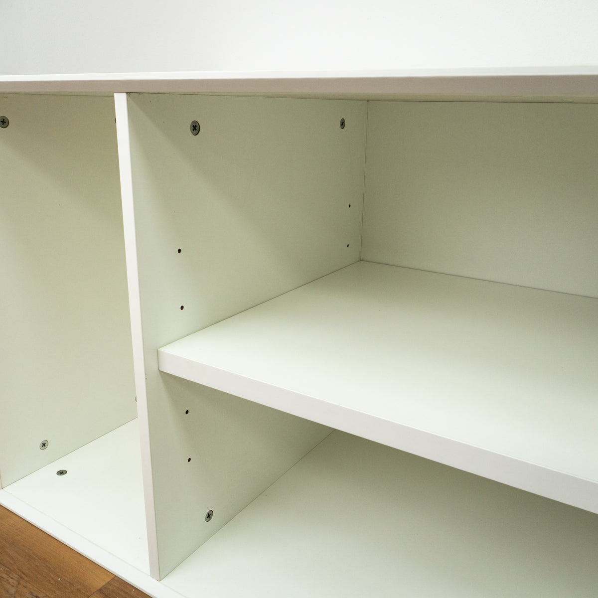 Locking Cabinet in White (Right Drawers)