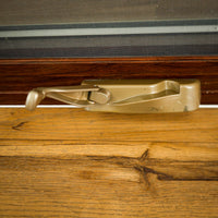 37.5x29.25-Inch Cherry Int. & Cream Ext. Casement Window with Screen & Lock