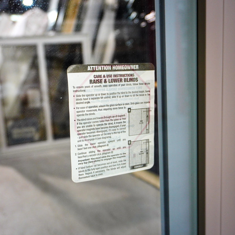 71x80-Inch Sliding Patio Door Brown Ext. w/ Built-In Blinds & Privacy Lock