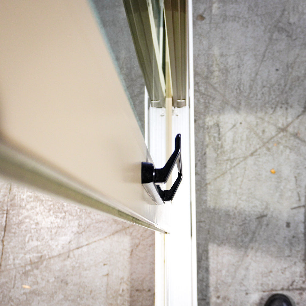 71x80-Inch Sliding Patio Door Brown Ext. w/ Built-In Blinds & Privacy Lock