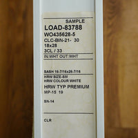 28x18-Inch Awning Window in White with Sash Lock and Screen
