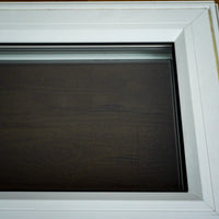 28x18-Inch Awning Window in White with Sash Lock and Screen