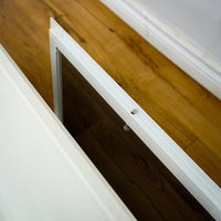28x18-Inch Horizontal Single Slider Window in White with Screen