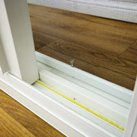 28x18-Inch Horizontal Single Slider Window in White with Screen
