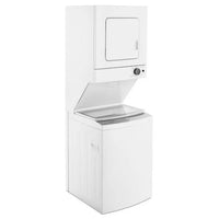 1.8 cu. ft. Stacked Electric Washer and Dryer in White