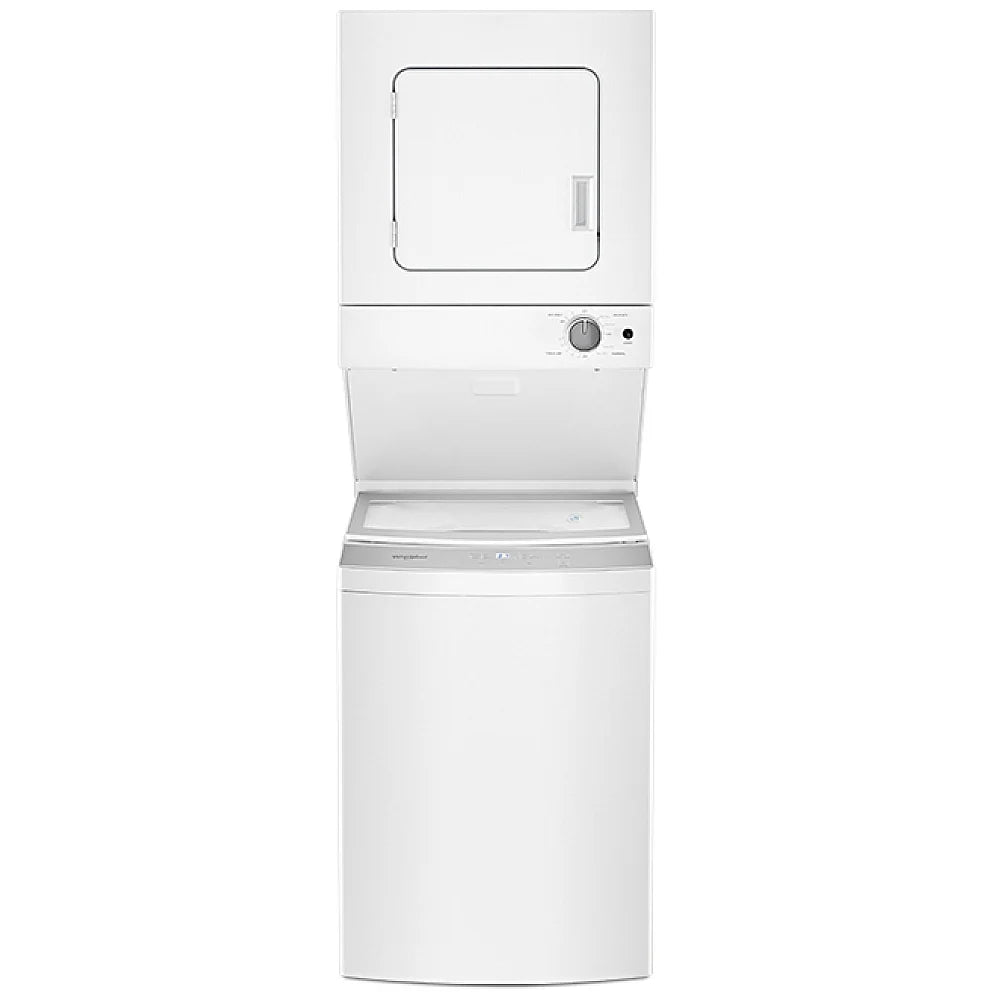 1.8 cu. ft. Stacked Electric Washer and Dryer in White