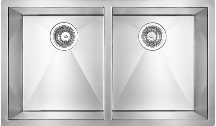 Zomodo Cube 31 in. Double 50/50 Kitchen Sink - CRC356D