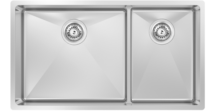 Zomodo Montego Low Divide 31 in. 60/40 Double Sink - MOC457DC (31 in. x 18 in.)