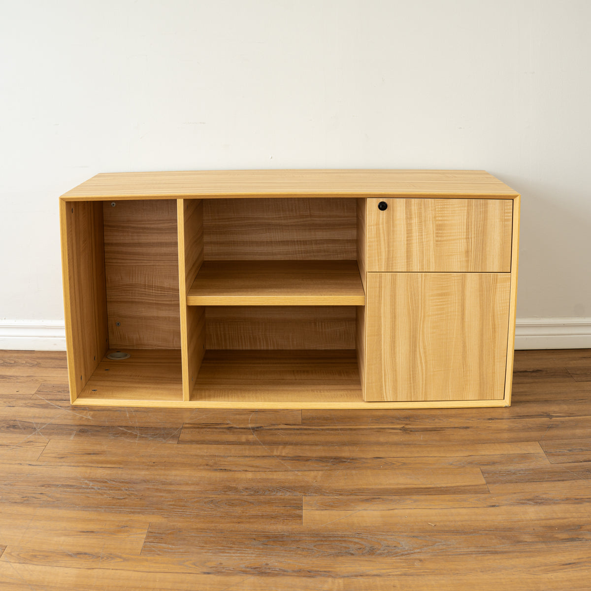 Locking Cabinet w/ 2 Drawers in Woodgrain