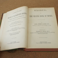 A Commentary On The Holy Scriptures: Exodus, Leviticus - Hardcover 1899