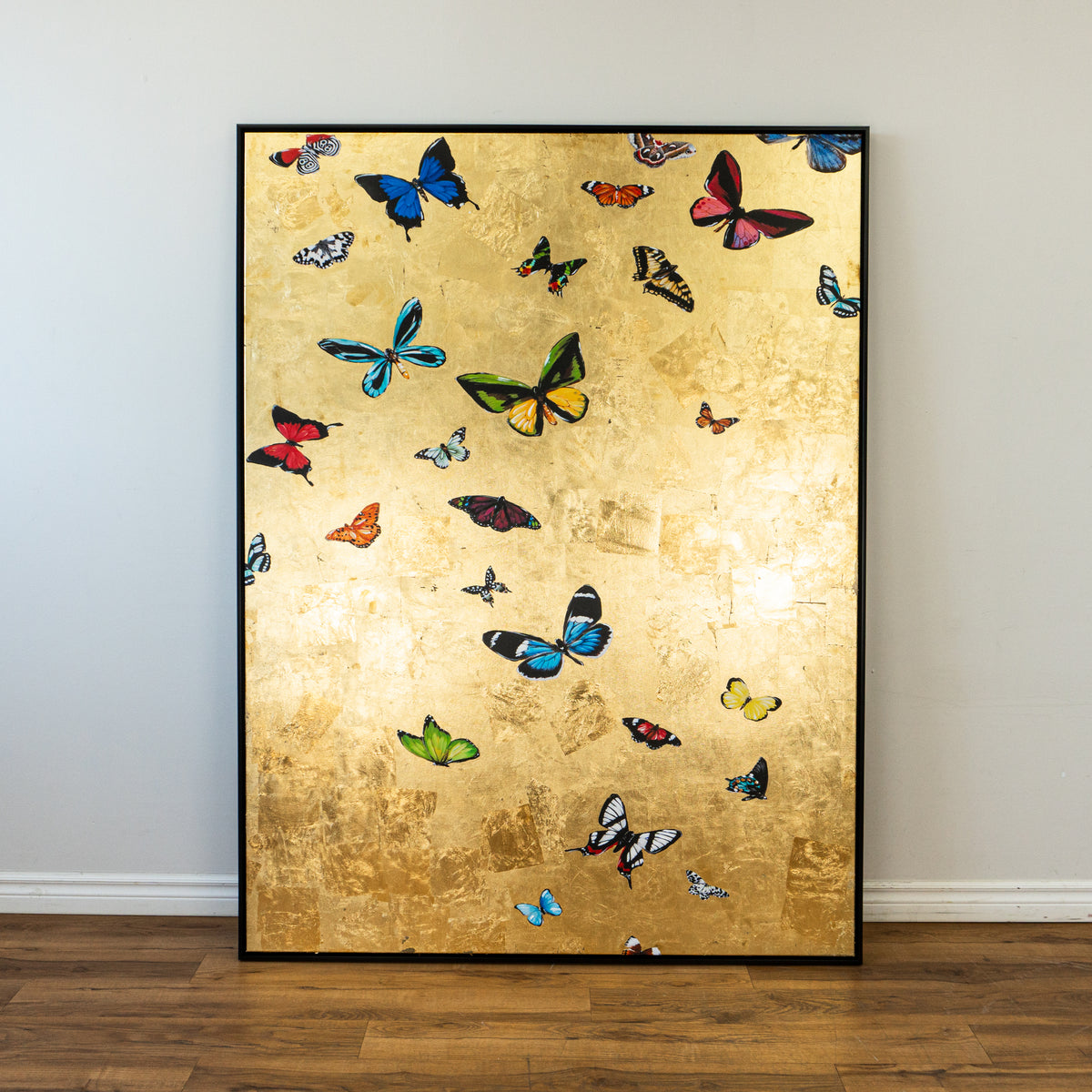 "A Trip To The Sky I" Gold Framed Wall Art - 54 x 72-inch