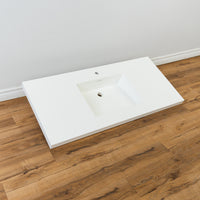 48-inch Porcelain Drop-in Sink in White