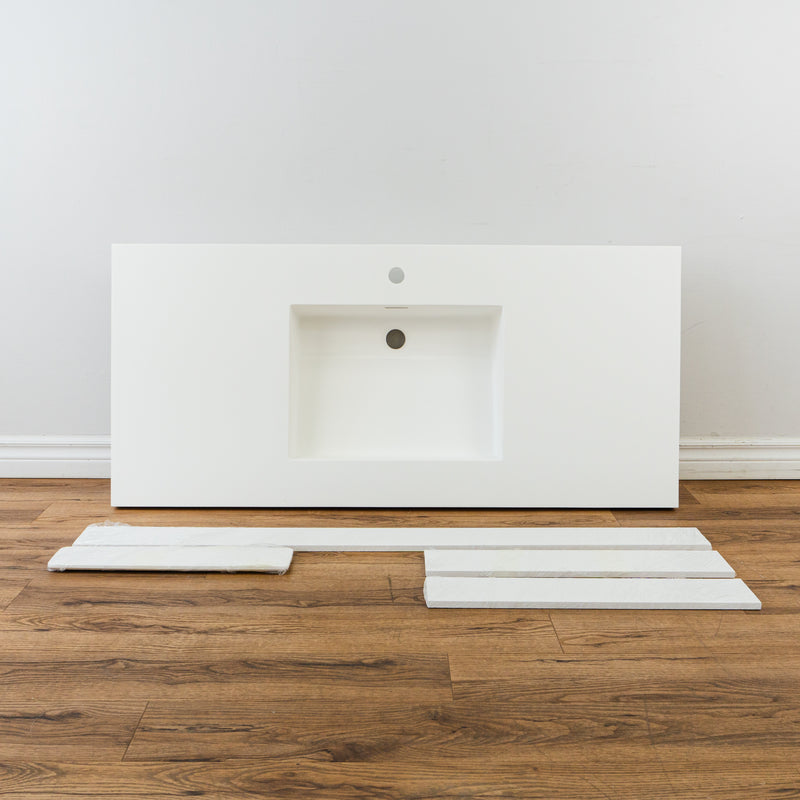 48-inch Porcelain Drop-in Sink in White