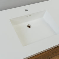 48-inch Porcelain Drop-in Sink in White