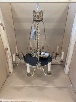 Chandelier - 8 Lights Copper Finish