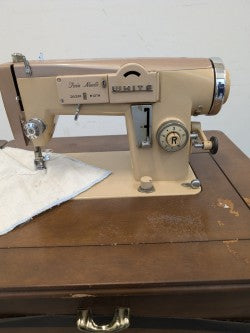 Antique White Sewing Machine
