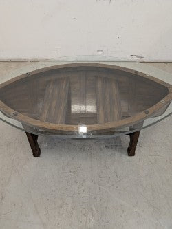 Canoe Shape Coffee Table