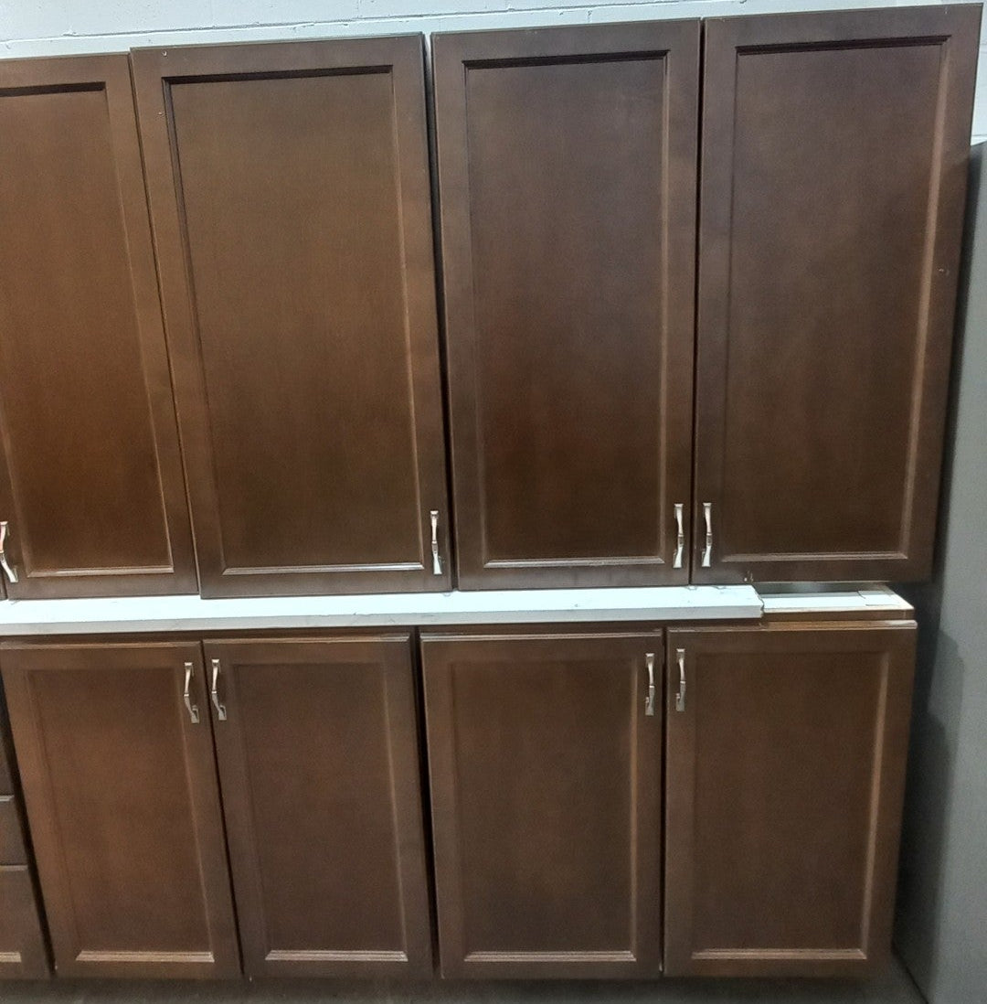 14 Cabinet Brown Kitchen Set