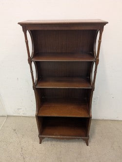 Vintage mahogany Waterfall Bookcase