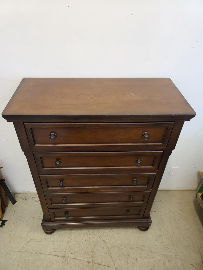 Dark Brown Tallboy Dresser